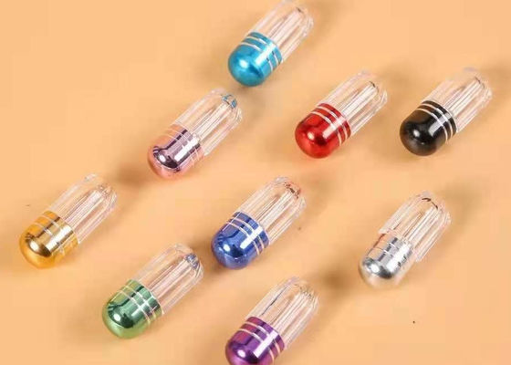 Bottiglia di plastica nera 2g con la pallottola Shell del cappuccio 12mm del metallo