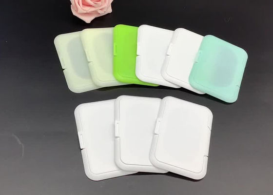 Coperchio bagnato di plastica delle strofinate di verde 100mm del coperchio delle salviettine per neonati ISO9001