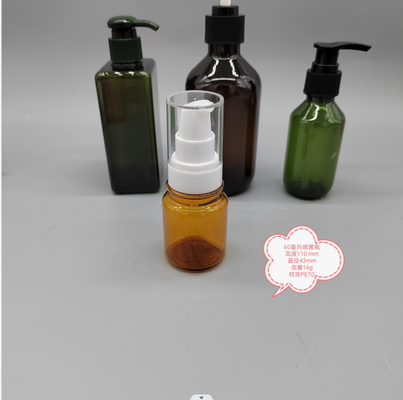 Prodotto chimico di plastica vuoto delle bottiglie dello spruzzo del volume dell'alcool 60ml libero