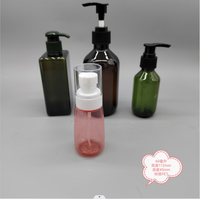 Prodotto chimico di plastica vuoto delle bottiglie dello spruzzo del volume dell'alcool 60ml libero