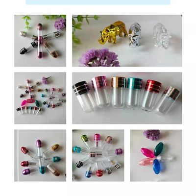 Bottiglie di pillola di plastica vuote dello SGS 13mm una forma della pallottola della capsula