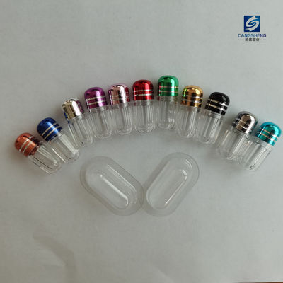 La pillola di plastica vuota ottagonale incapsula 2g con i cappucci di alluminio