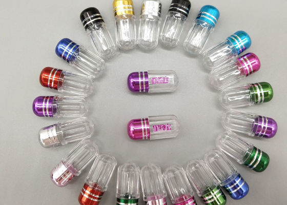 la pillola di plastica vuota di 12mm PS incapsula le bottiglie d'imballaggio della singola capsula della pillola