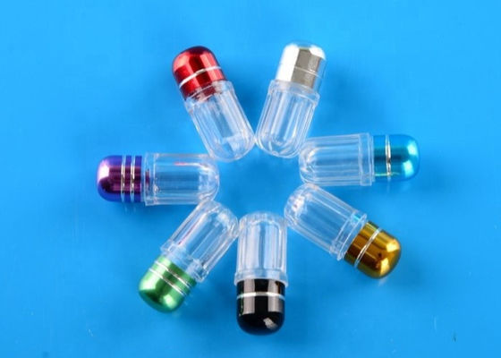 la capsula di plastica 1g imbottiglia il polistirolo rotondo Mini Pill Bottles