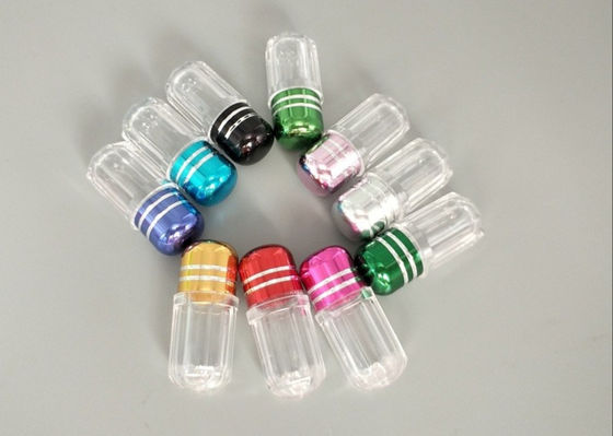 bottiglia di plastica di 3g Mini Plastic Capsule Bottles ISO9001 con il cappuccio del metallo