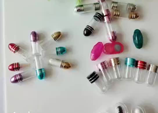 capsula di plastica dell'oro di rinoceronte delle bottiglie di pillola della radura 2ml ISO9001