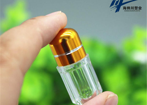 Bottiglie d'imballaggio della capsula di plastica dell'oro 2g con il tappo corona del metallo