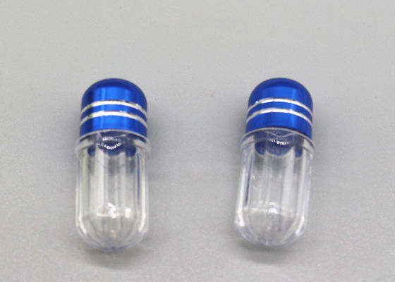 bottiglia di plastica 10ml con le capsule blu di rinoceronte del cappuccio ISO9001 del metallo