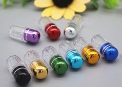 Mini Empty Plastic Pill Capsules blu 16mm con le bolle