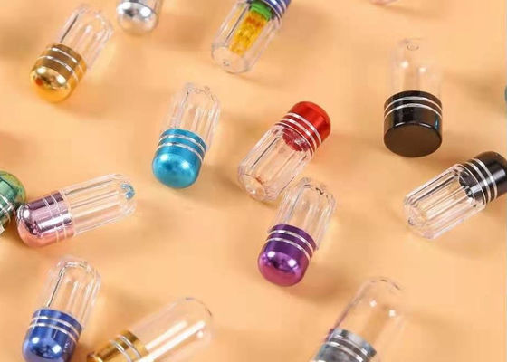 Bottiglia di plastica nera 2g con la pallottola Shell del cappuccio 12mm del metallo
