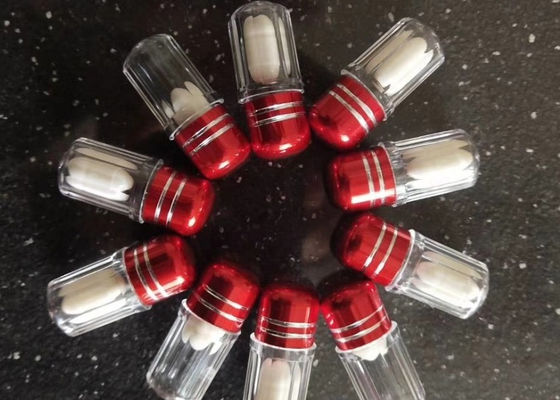 bottiglia di plastica di PS del singolo contenitore della pillola 2ml di 14mm con il cappuccio del metallo