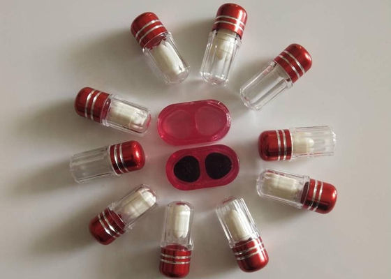 Piccola capsula dorata di supplemento di sanità delle bottiglie di pillola di PS singola