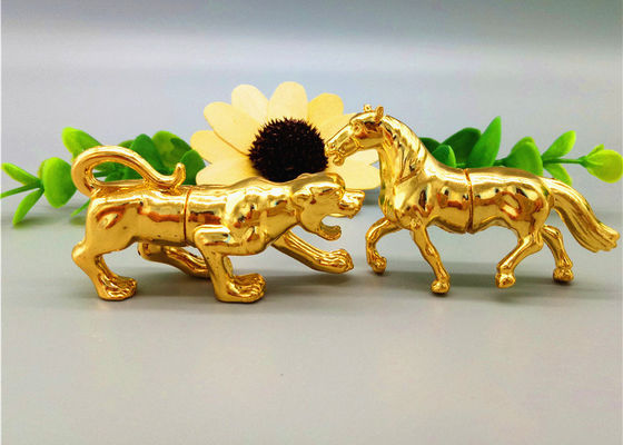 Capsule di alluminio dell'oro di rinoceronte delle bottiglie di pillola della radura di forma 1g del leopardo