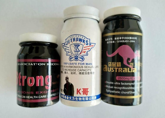 La bottiglia di alluminio della medicina 100ml per le pillole riduce in pani le capsule delle erbe