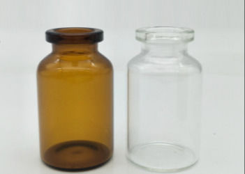 bottiglie di pillola del vetro trasparente di 10ml FDA con i tappi di gomma ermetici