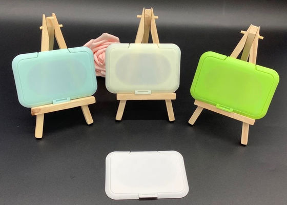 Coperchio bagnato di plastica delle strofinate di verde 100mm del coperchio delle salviettine per neonati ISO9001