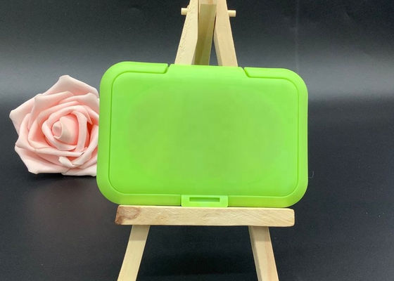Coperchio bagnato di plastica delle strofinate di verde 100mm del coperchio delle salviettine per neonati ISO9001